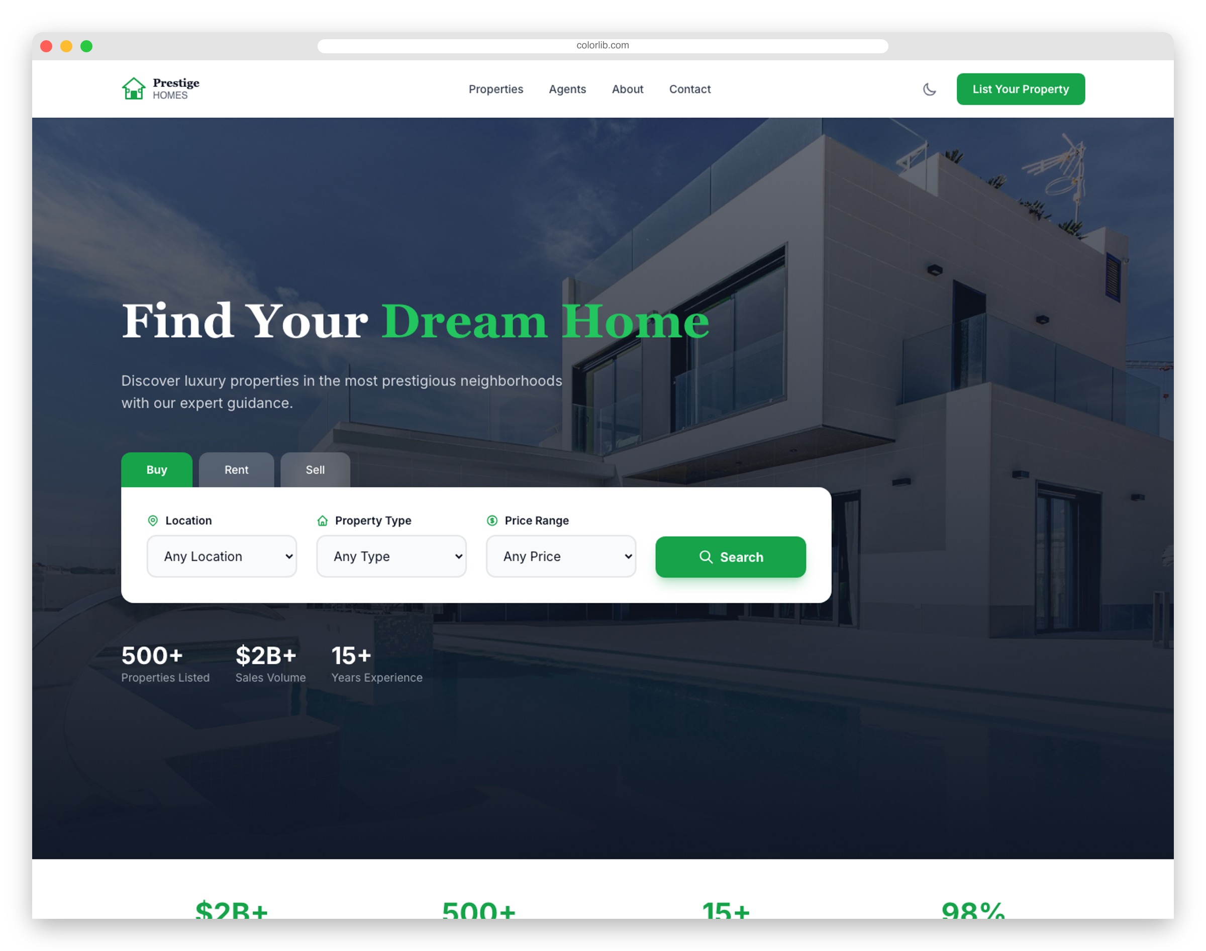 EstateHub - Free Tailwind CSS Real Estate Template