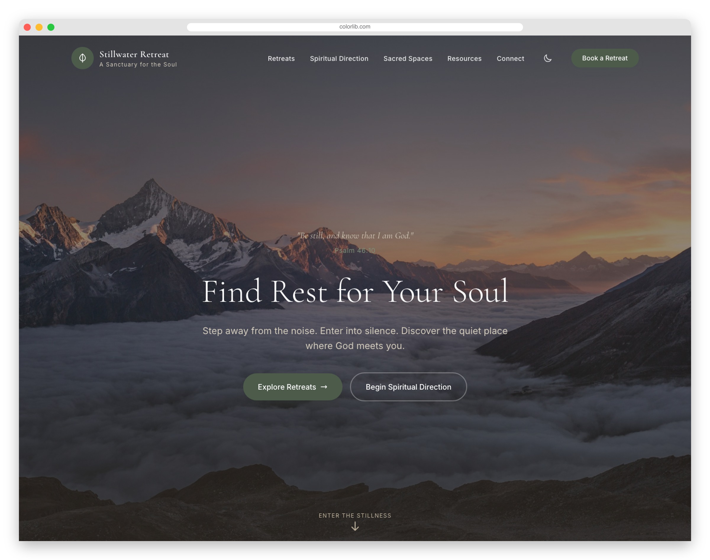 Serenity - Free Tailwind CSS Wellness Template