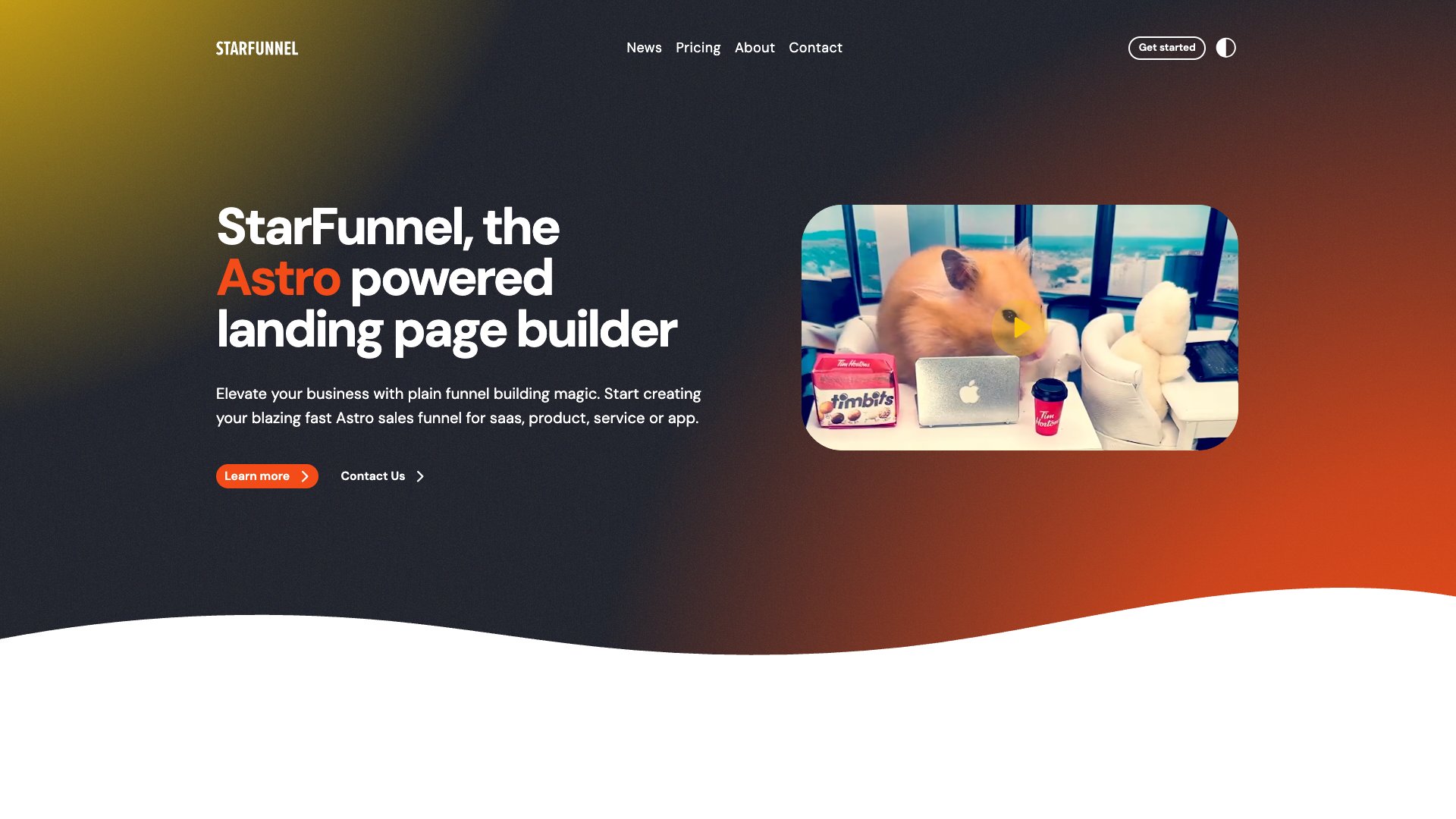 StarFunnel - Free Astro Landing Page Template