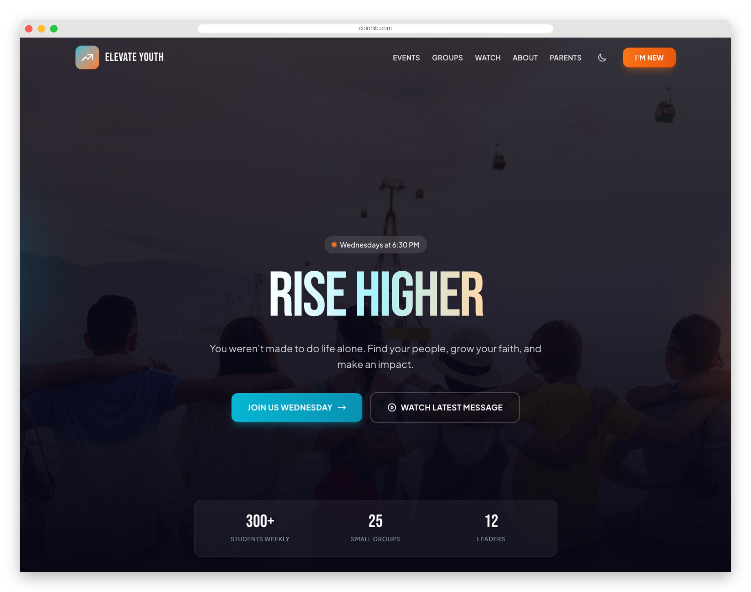 YouthConnect - Free Tailwind CSS Youth Organization Template