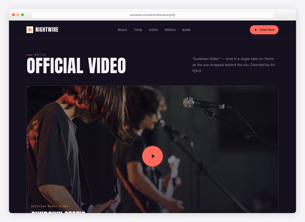 Amplify — inside sections