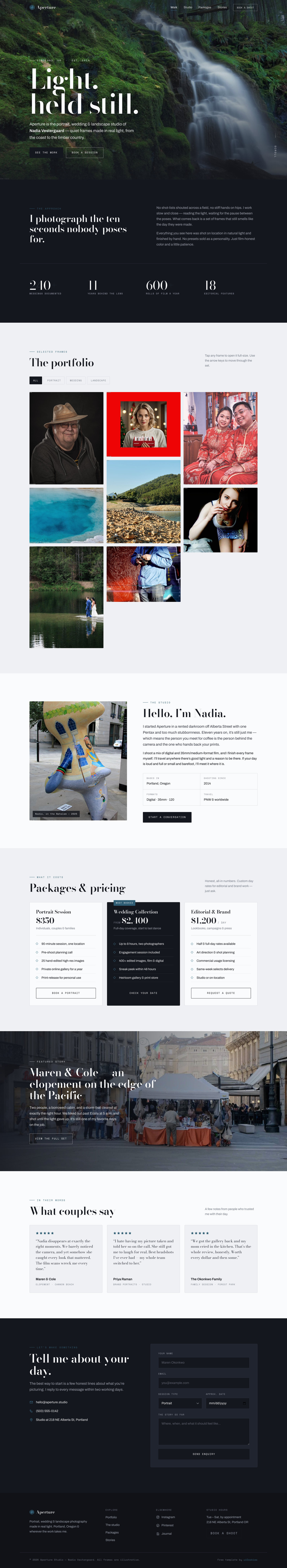 Aperture — full page preview