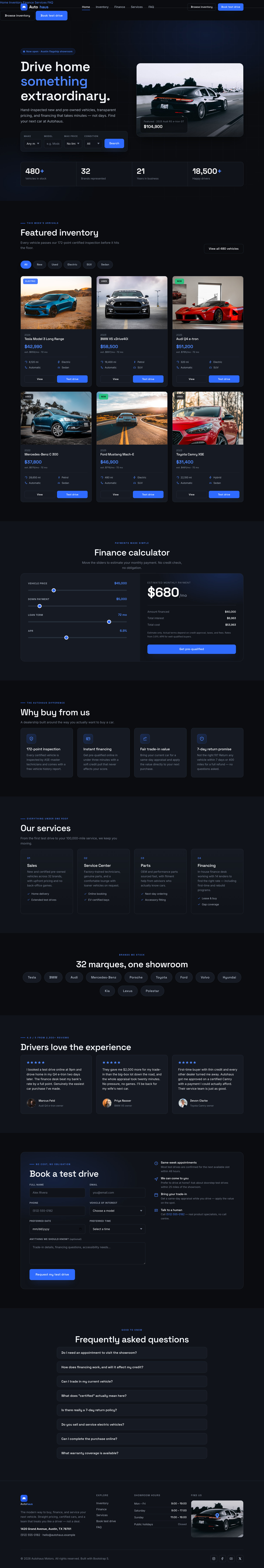 Autohaus — full page preview