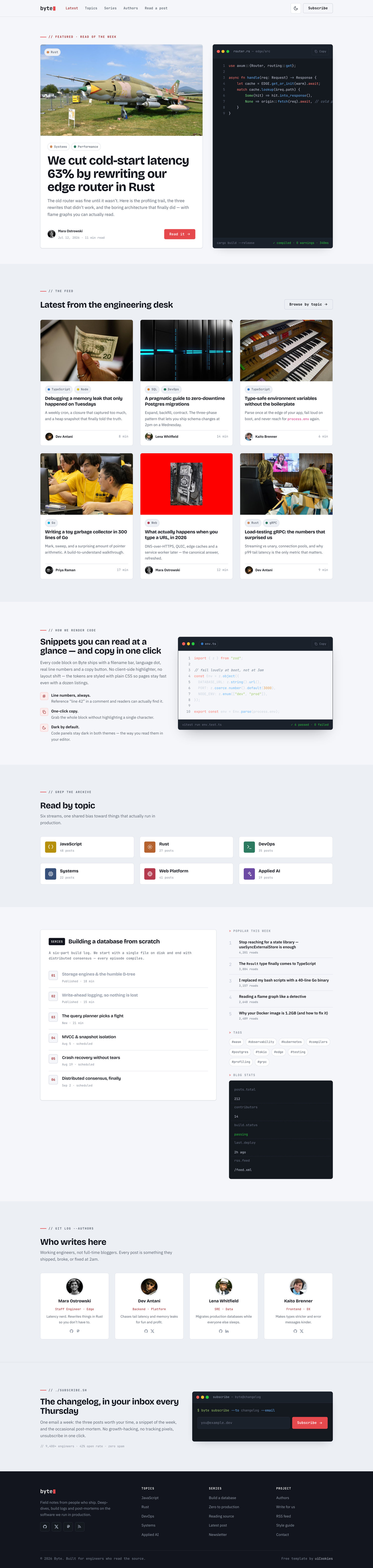 Byte — full page preview