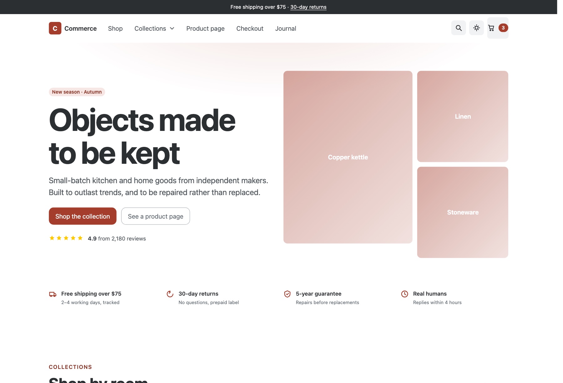 commerce template preview