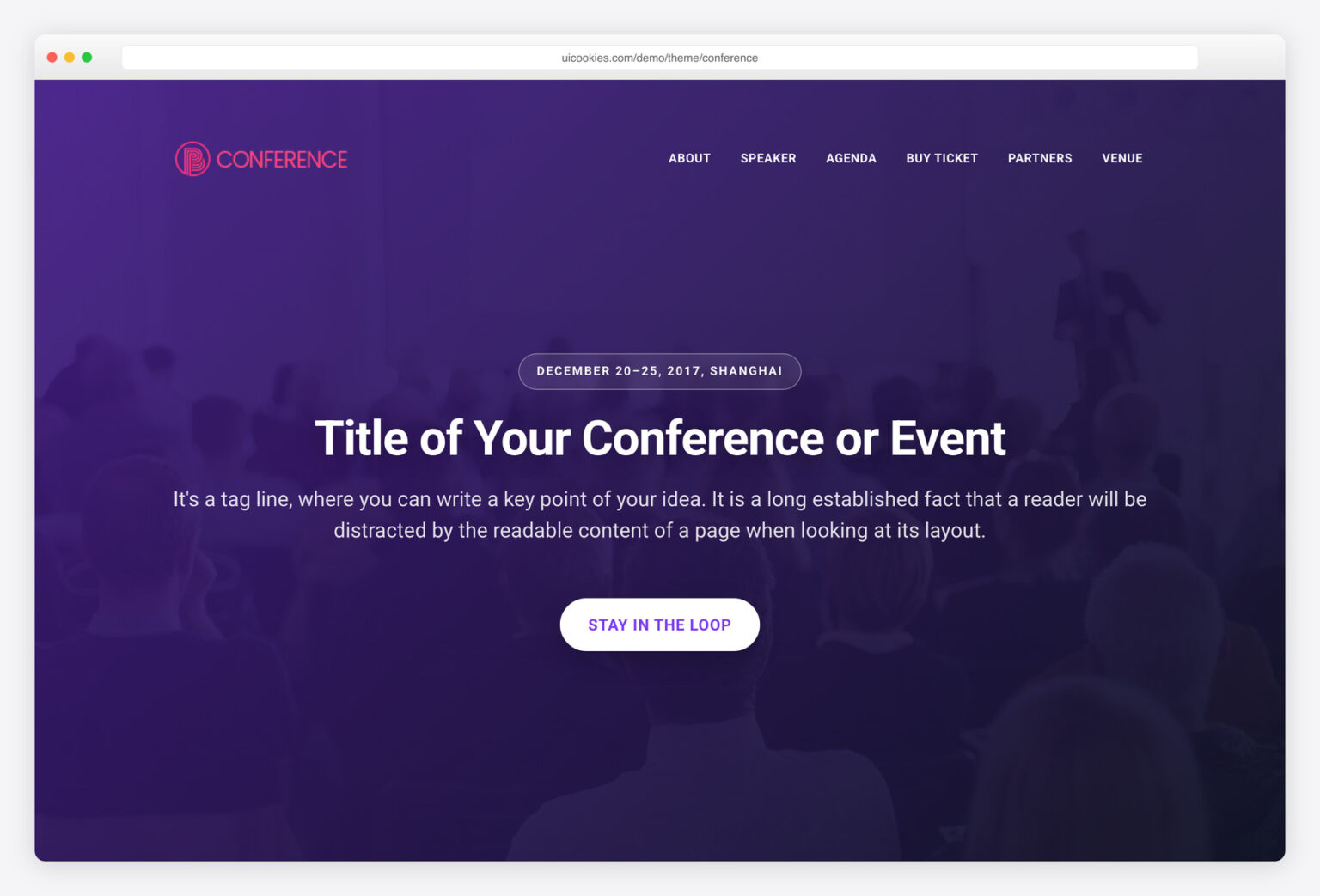Bootstrap Events Conference – Free Bootstrap 5 Event Website Template