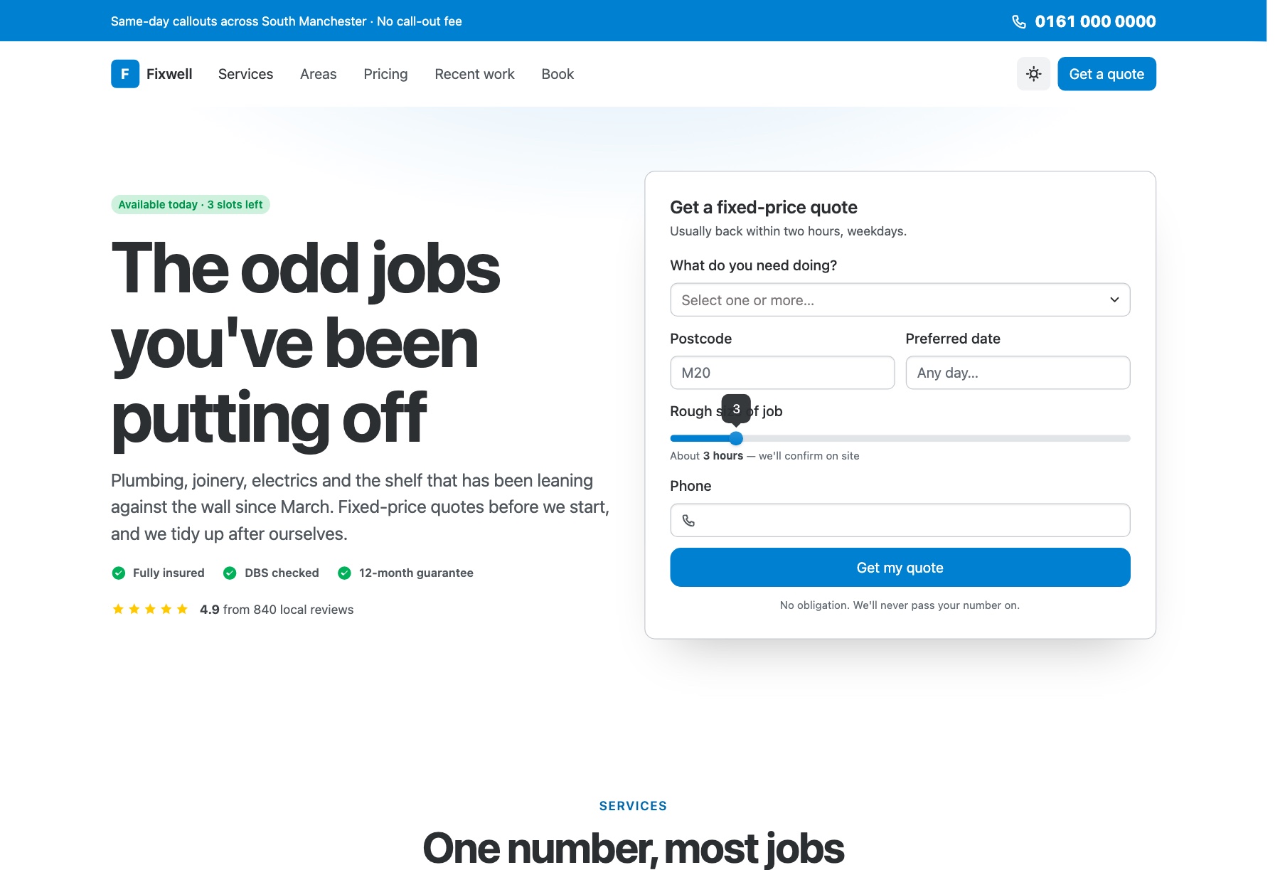 fixwell template preview