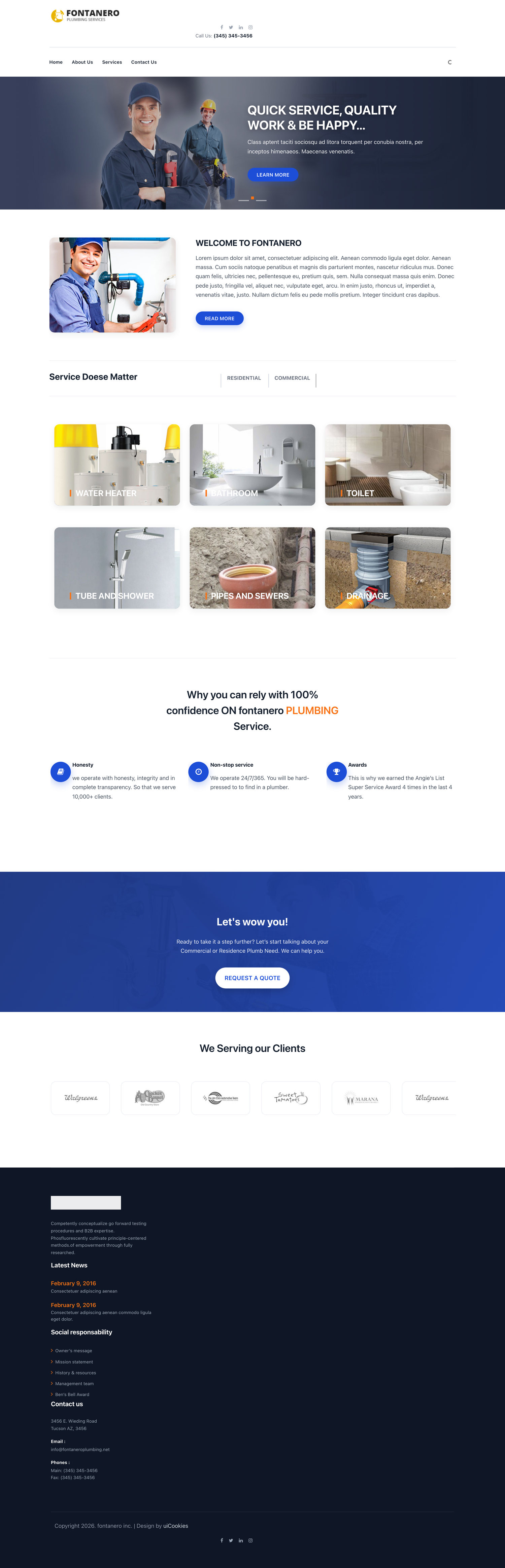 Fontanero — full page preview