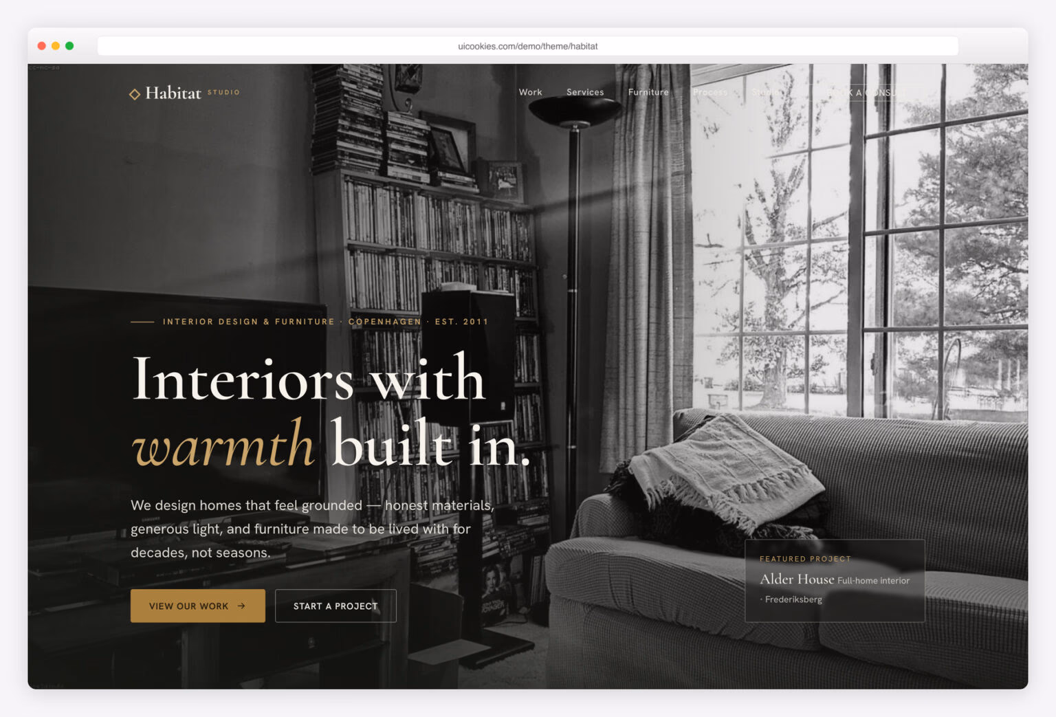 Free Interior Design & Furniture Website Templates