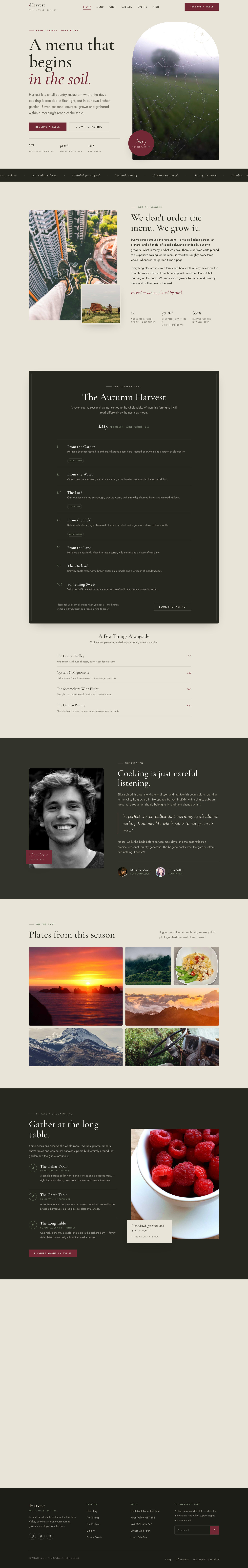 Harvest — full page preview