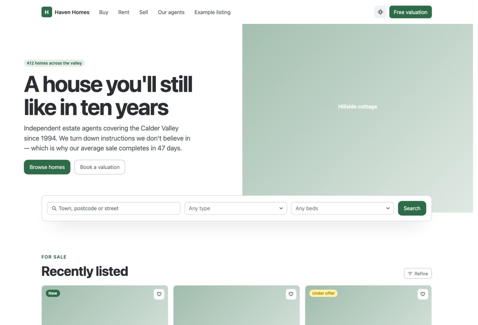 Haven Homes — Free Bootstrap 6 Real Estate Website Template