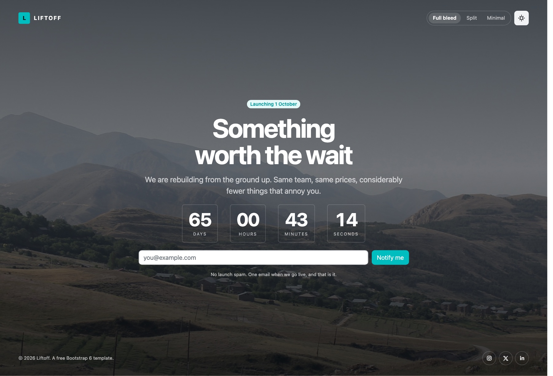 liftoff template preview