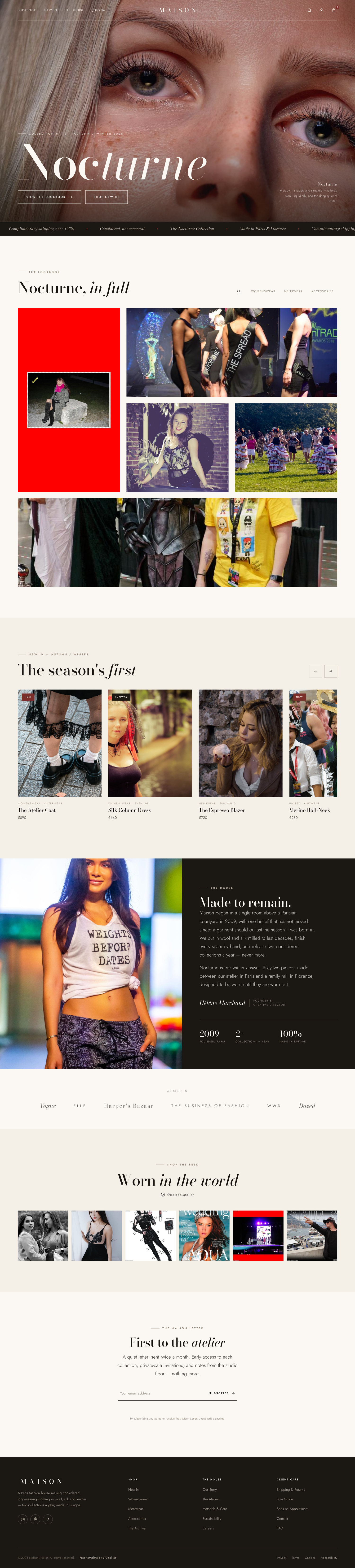 Maison — full page preview