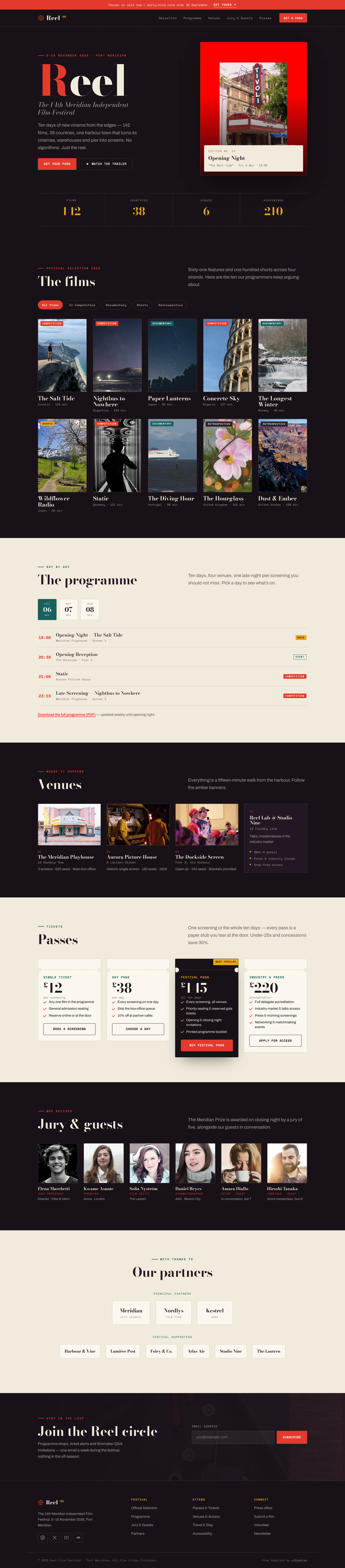 Reel — full page preview