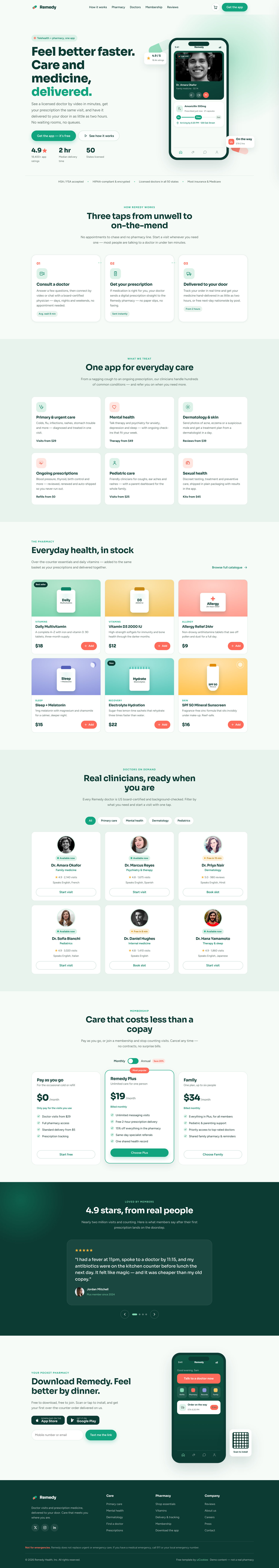 Remedy — full page preview