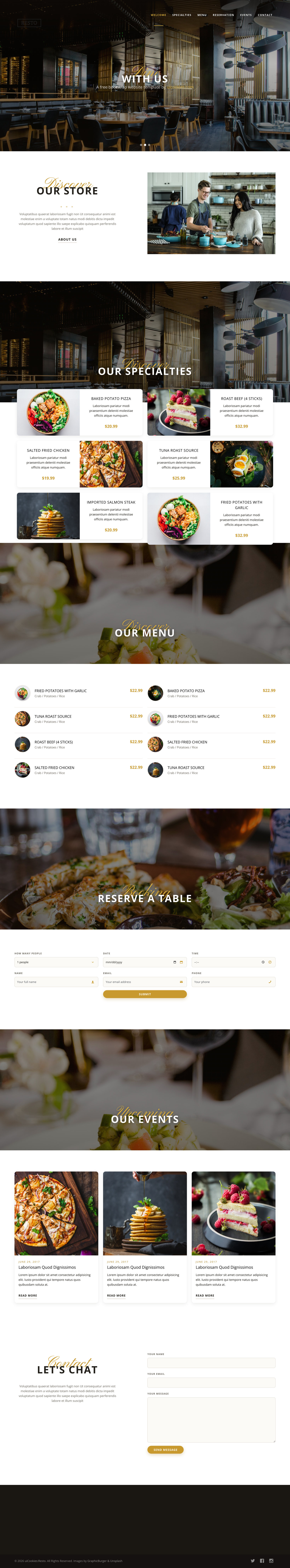 Resto — full page preview
