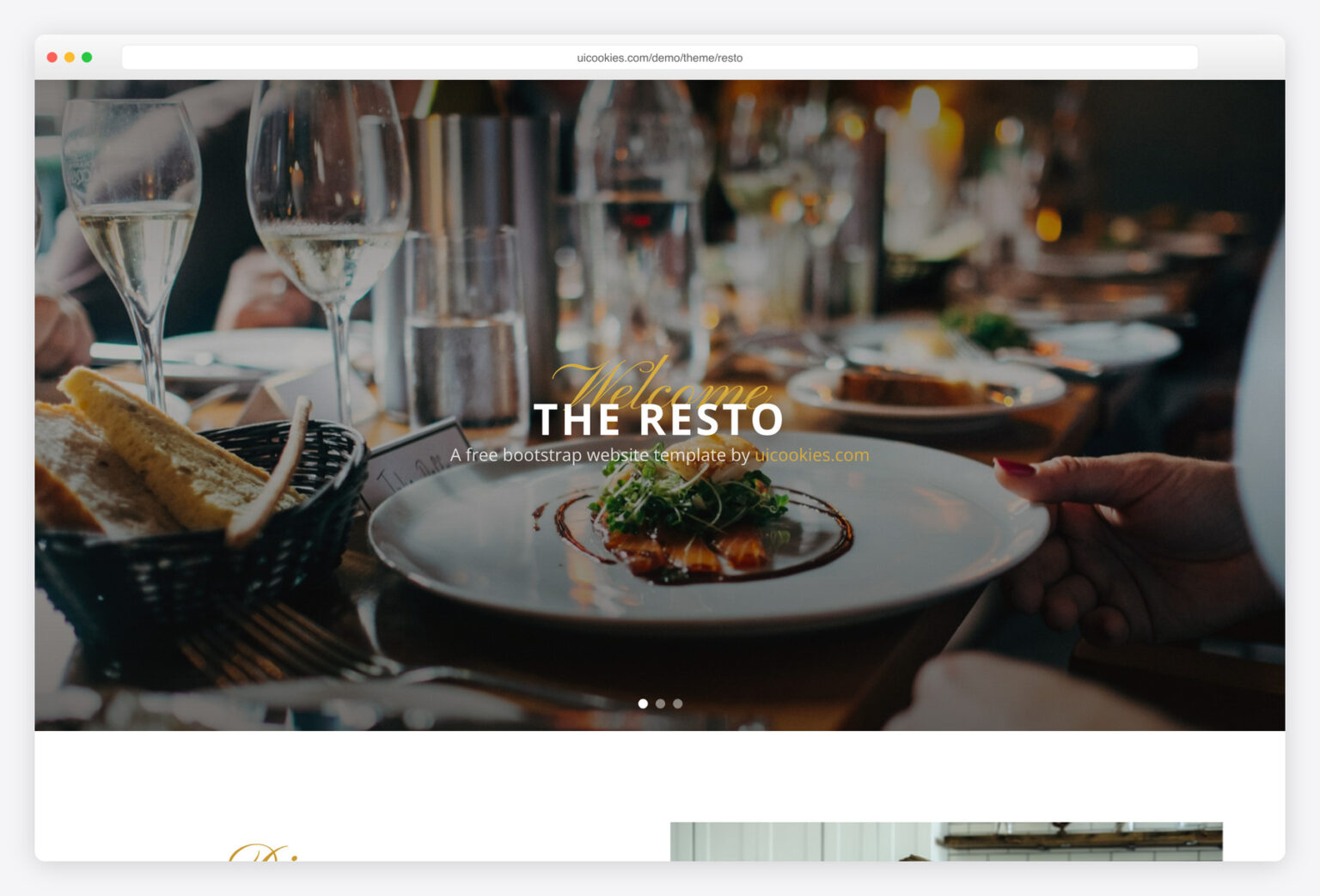 Free Restaurant Website Templates