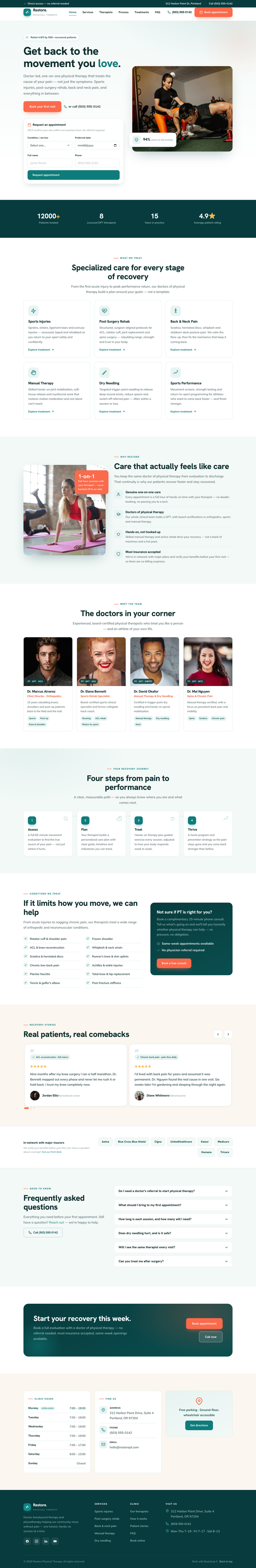 Restore — full page preview