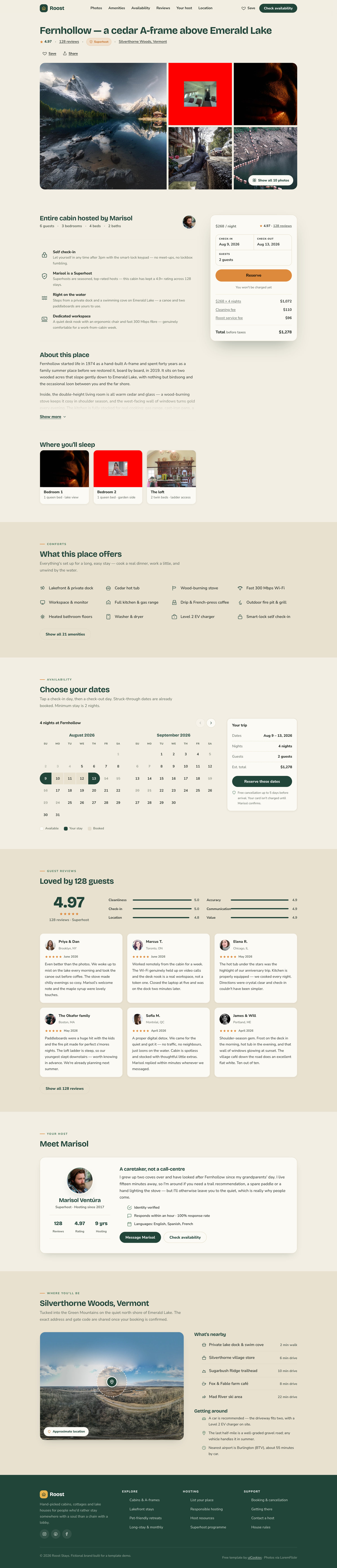 Roost — full page preview