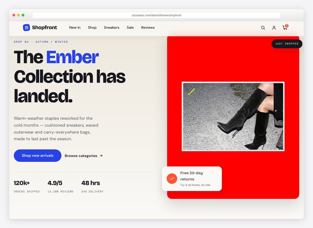 Model wearing pieces from the Shopfront Ember autumn collection