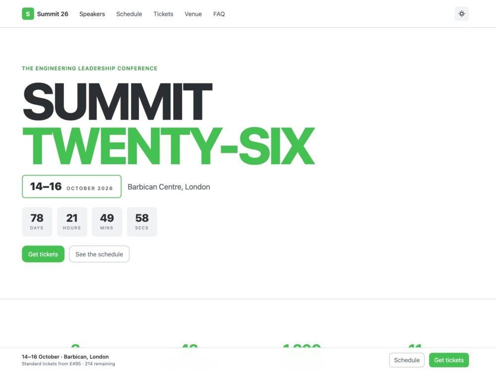 summit-conf template preview