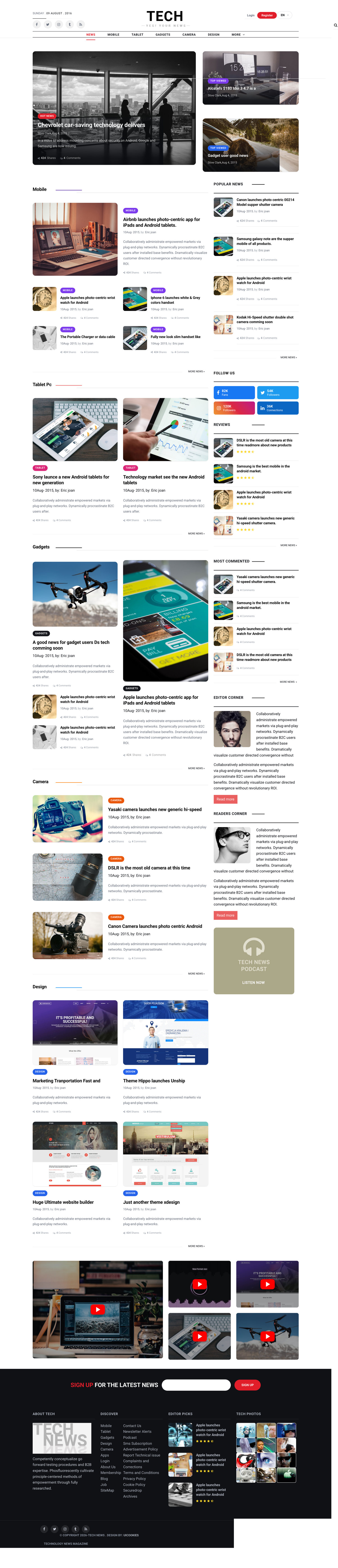 TechNews — full page preview