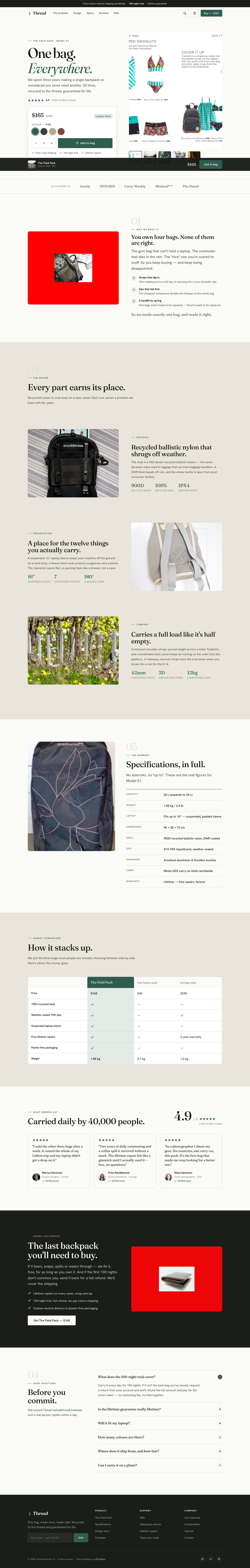 Thread — full page preview
