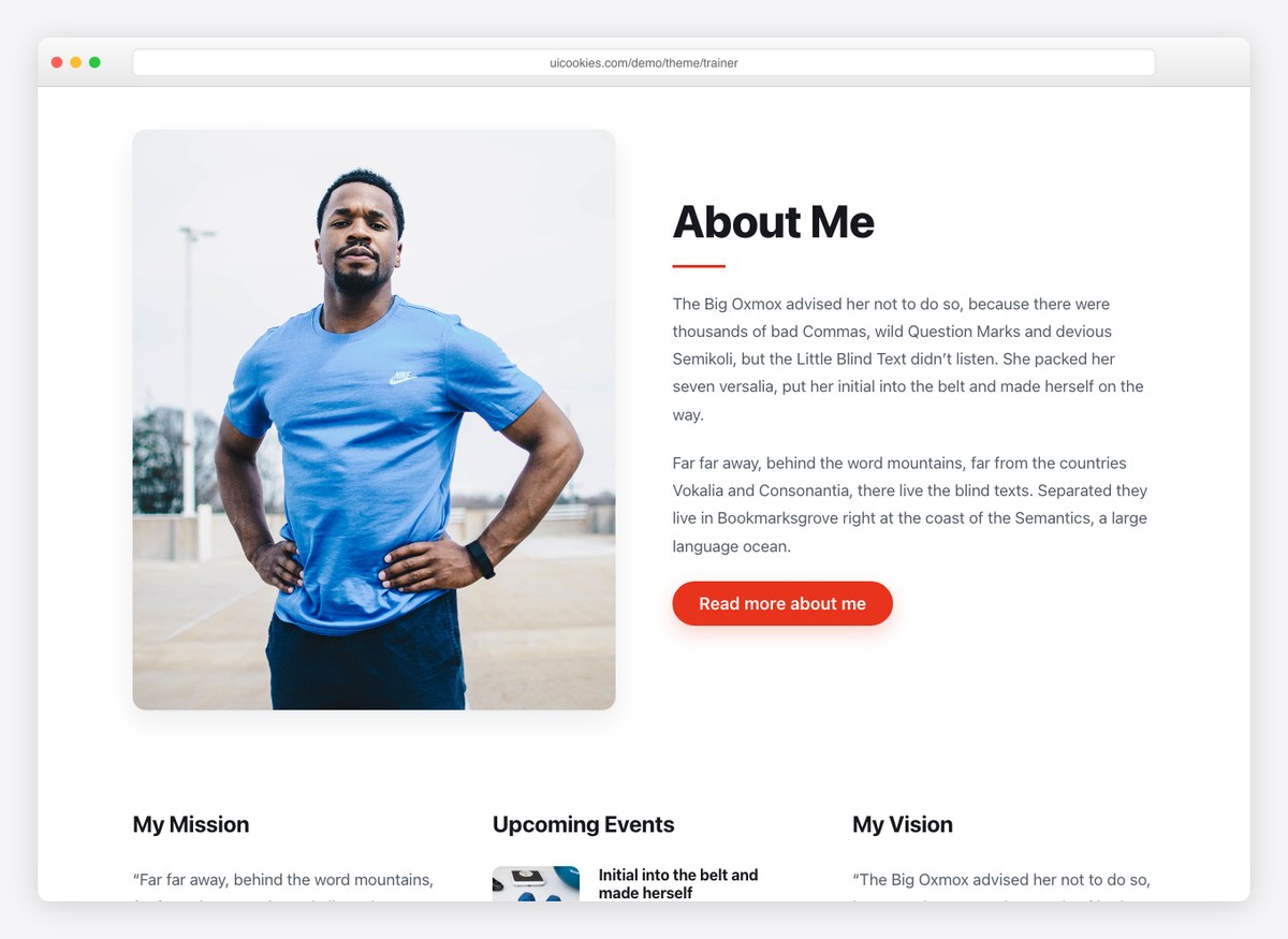 Trainer template programs section with workout cards