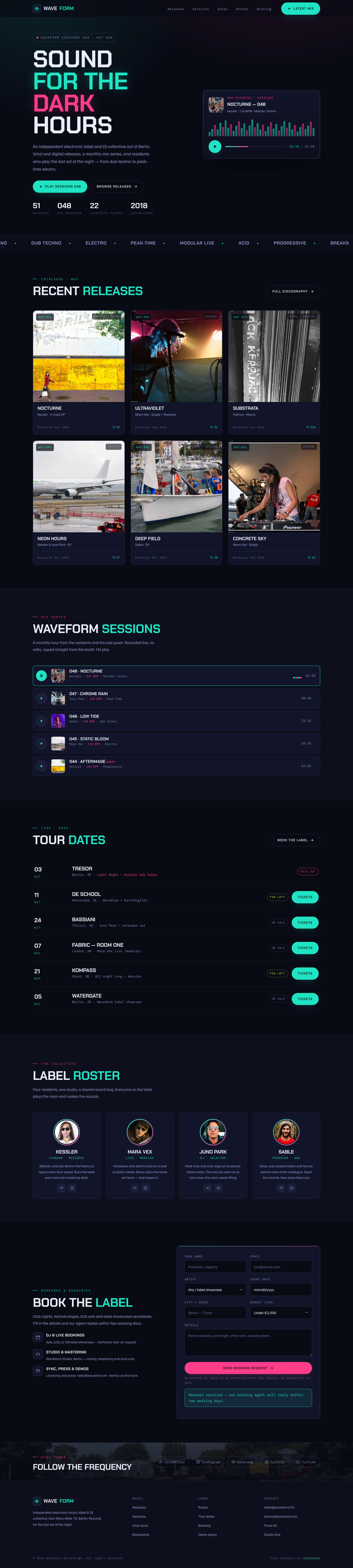 Waveform — full page preview