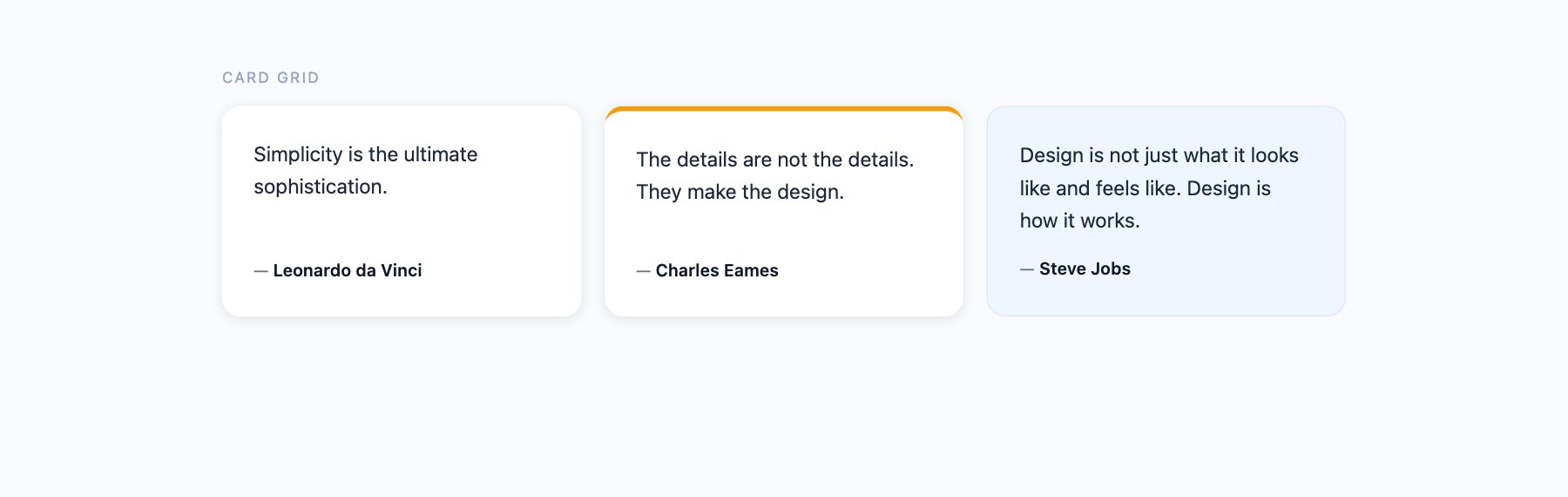 Card Quotes — free CSS blockquote styles by uiCookies