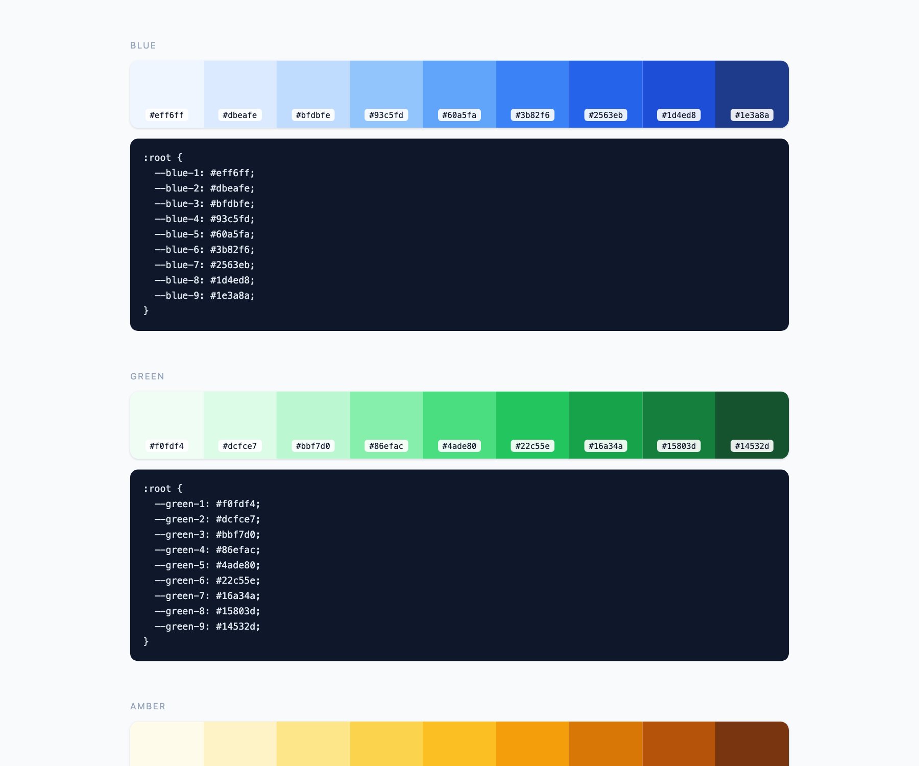 Brand Colour Ramps — free CSS colour palettes by uiCookies