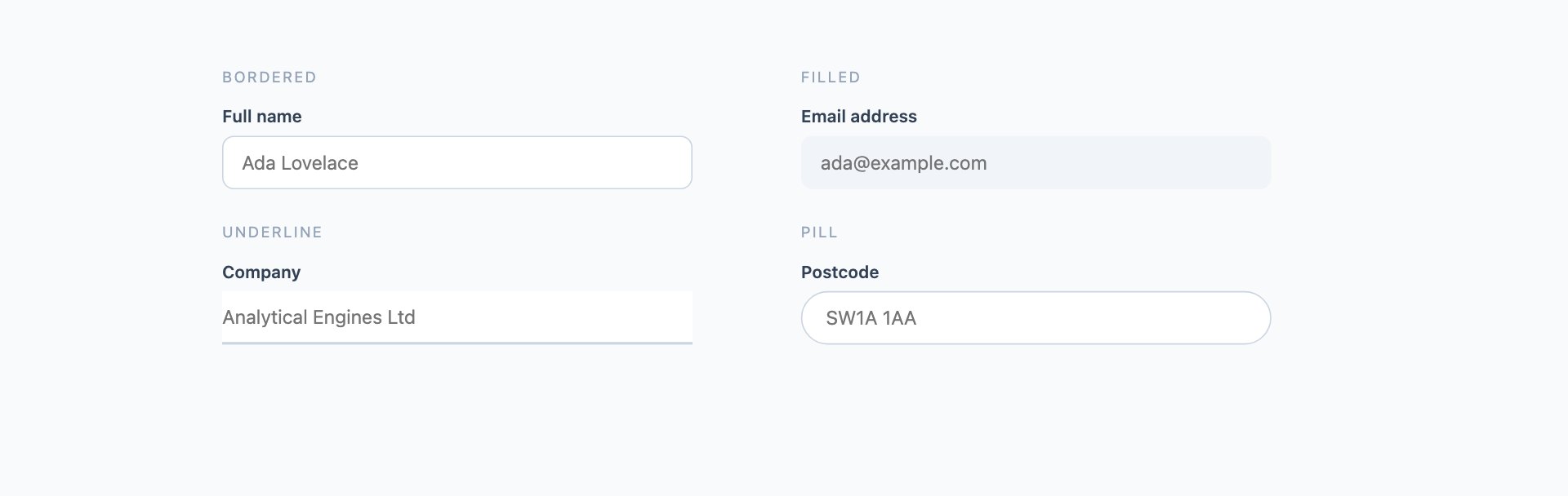Text Inputs — free CSS form and input designs by uiCookies