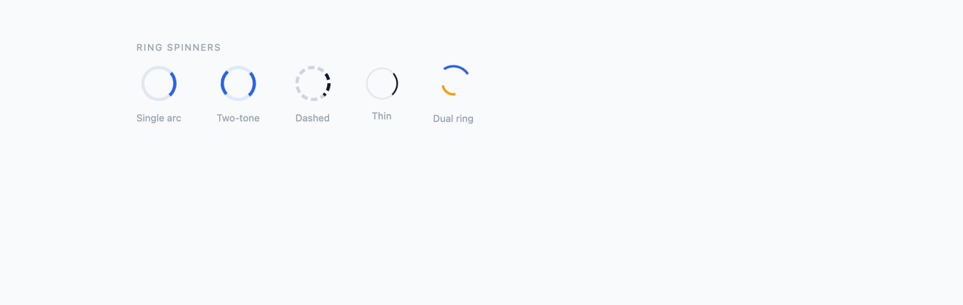 Ring Spinners — free CSS loading animations by uiCookies