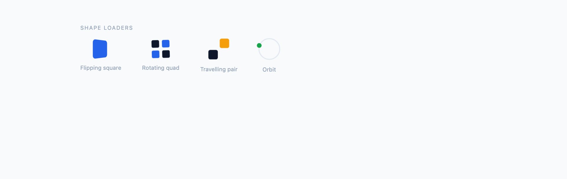 Shape Loaders — free CSS loading animations by uiCookies