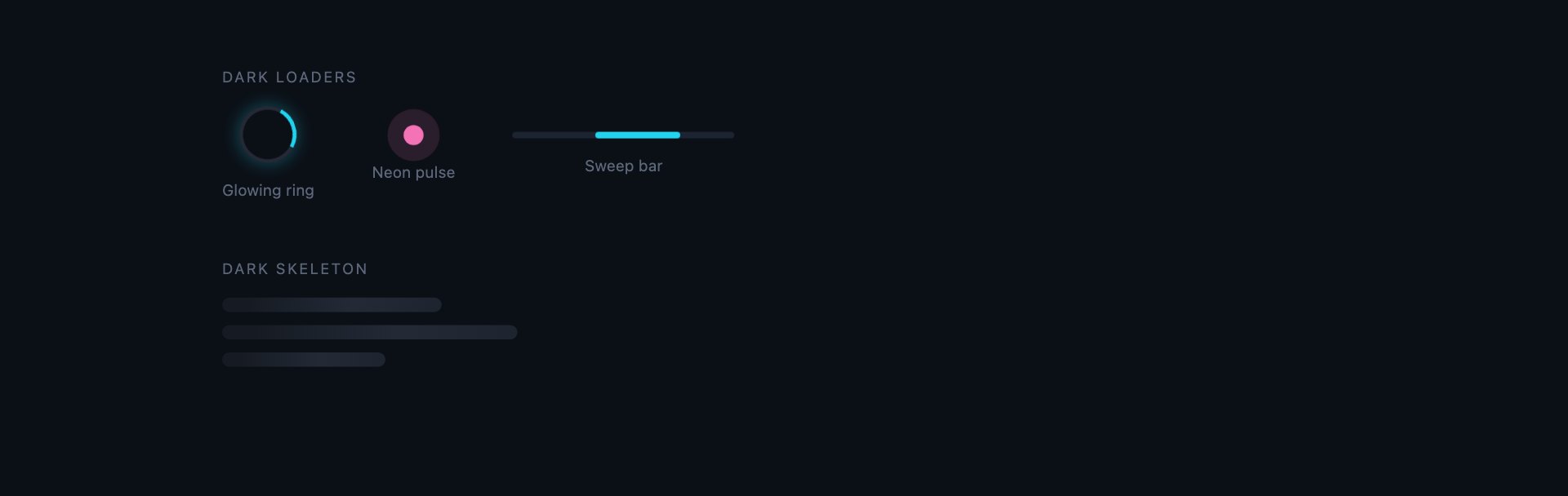 Dark Loaders — free CSS loading animations by uiCookies