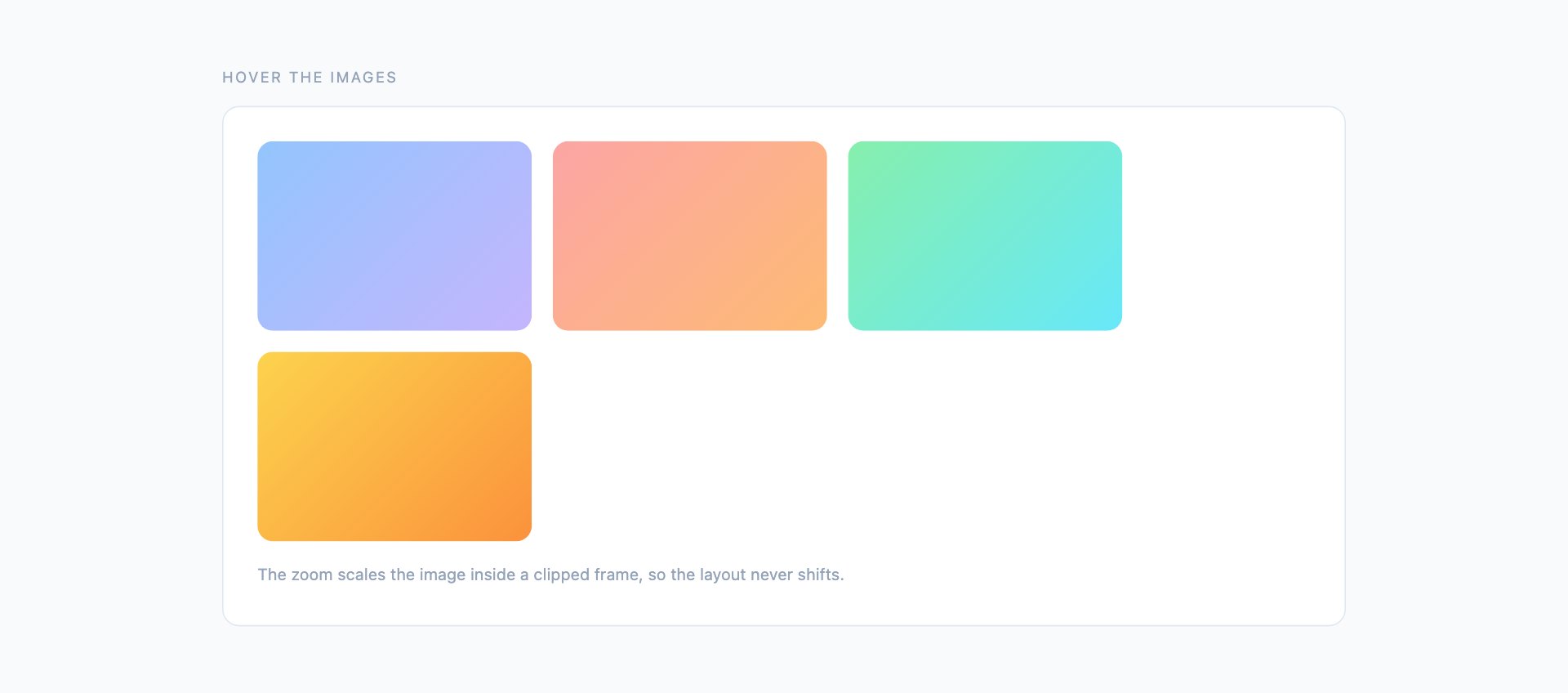 Image Hover Effects — free CSS link and hover effects by uiCookies