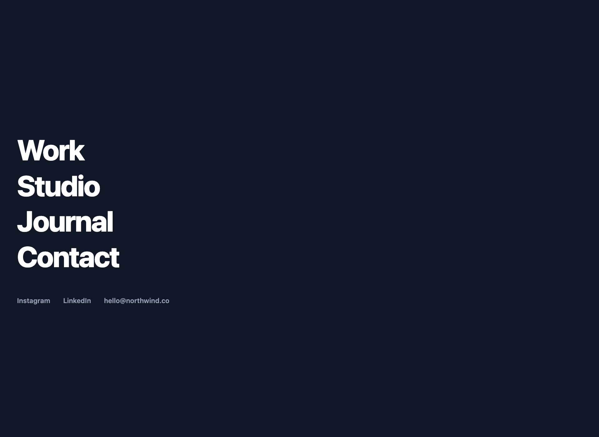 Fullscreen Overlay Menu — free CSS menu template by uiCookies