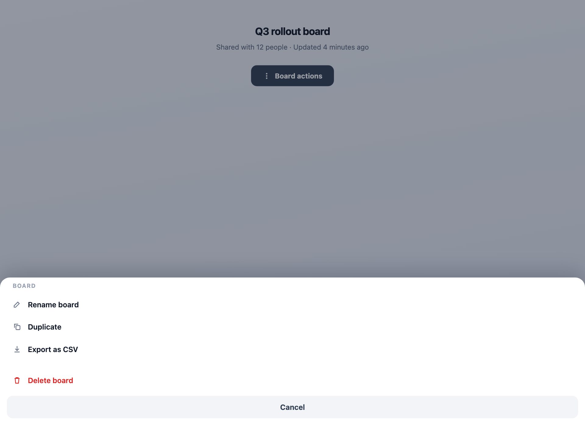 Bottom Sheet Menu — free CSS menu template by uiCookies