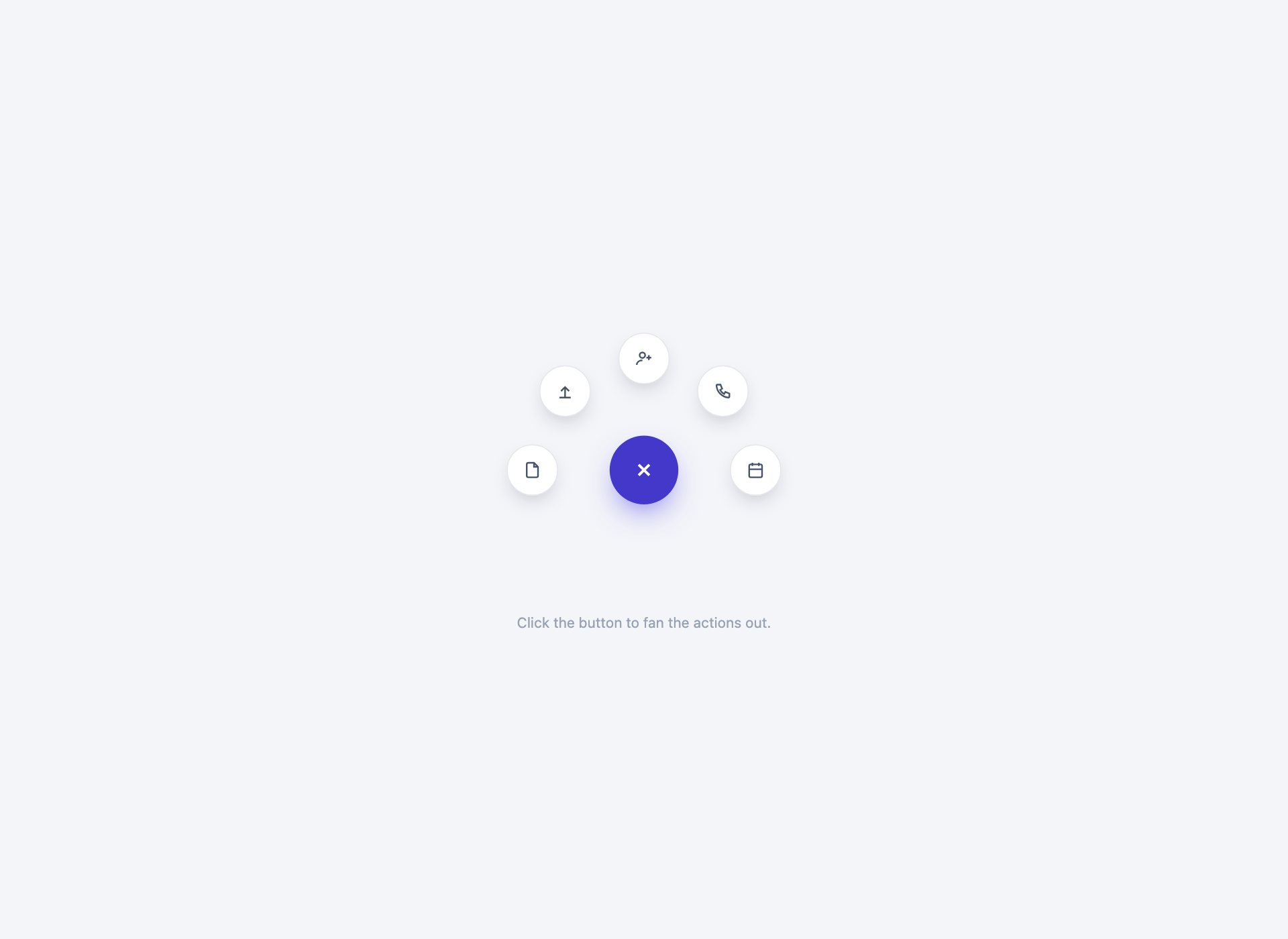 Radial Menu — free CSS menu template by uiCookies