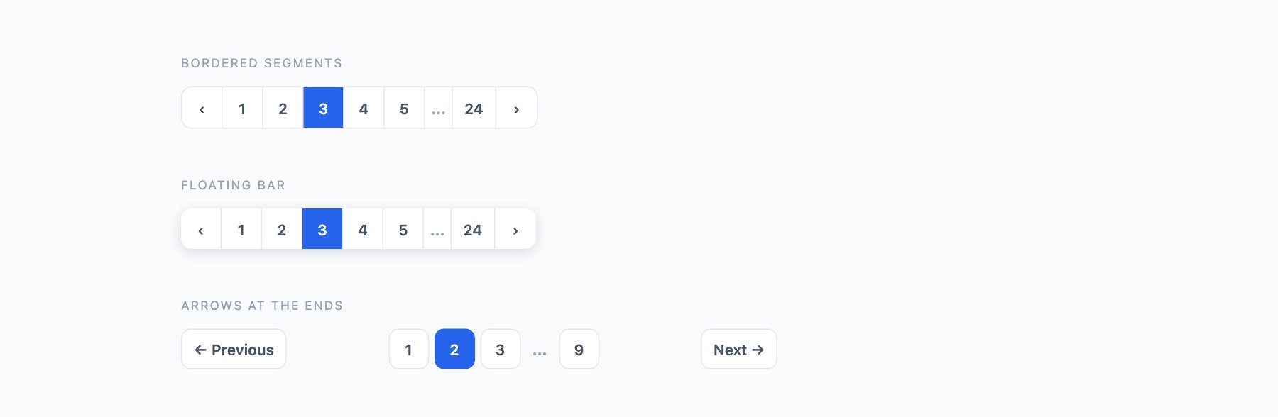 Segmented Bar — free CSS pagination designs by uiCookies