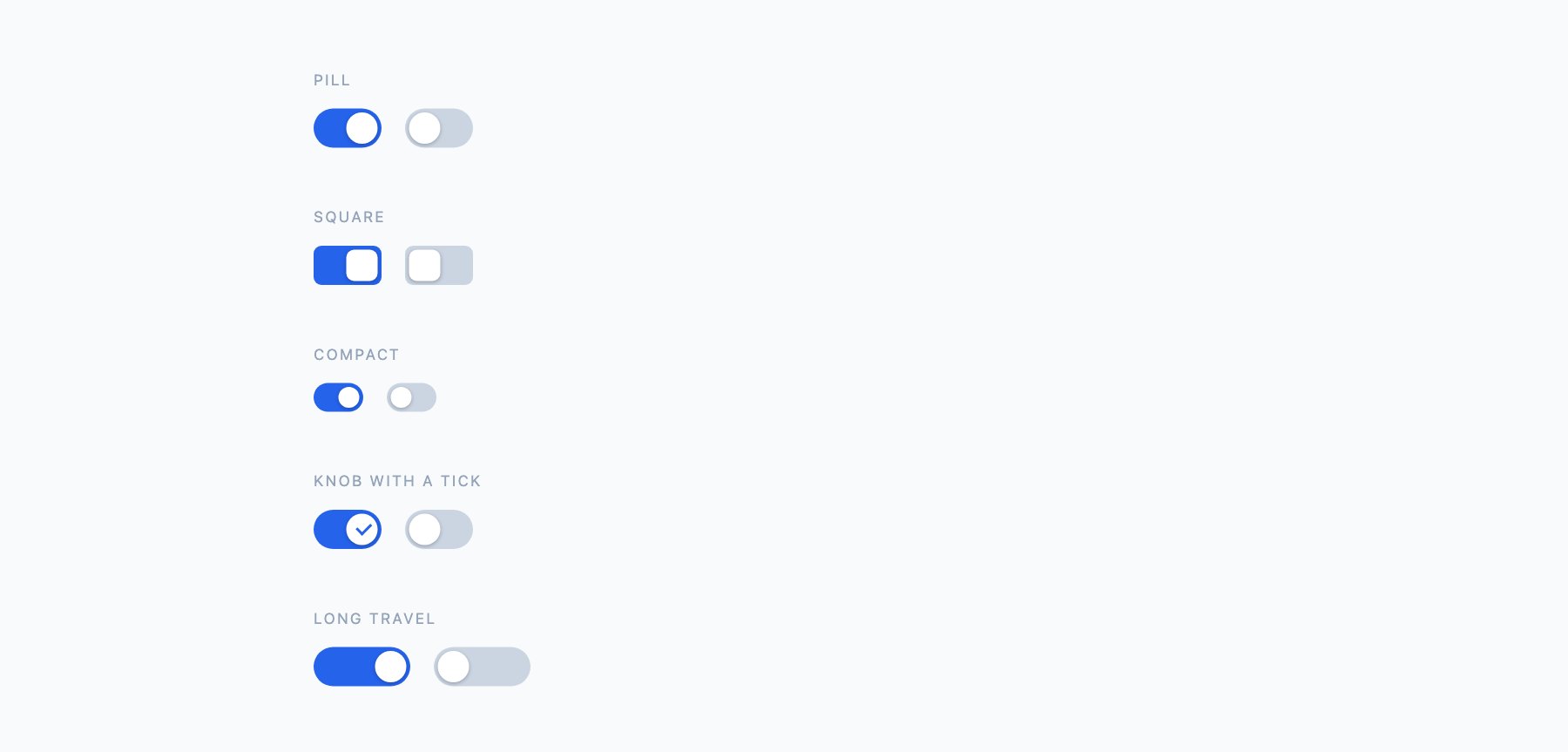 Classic Switches — free CSS toggle switches by uiCookies