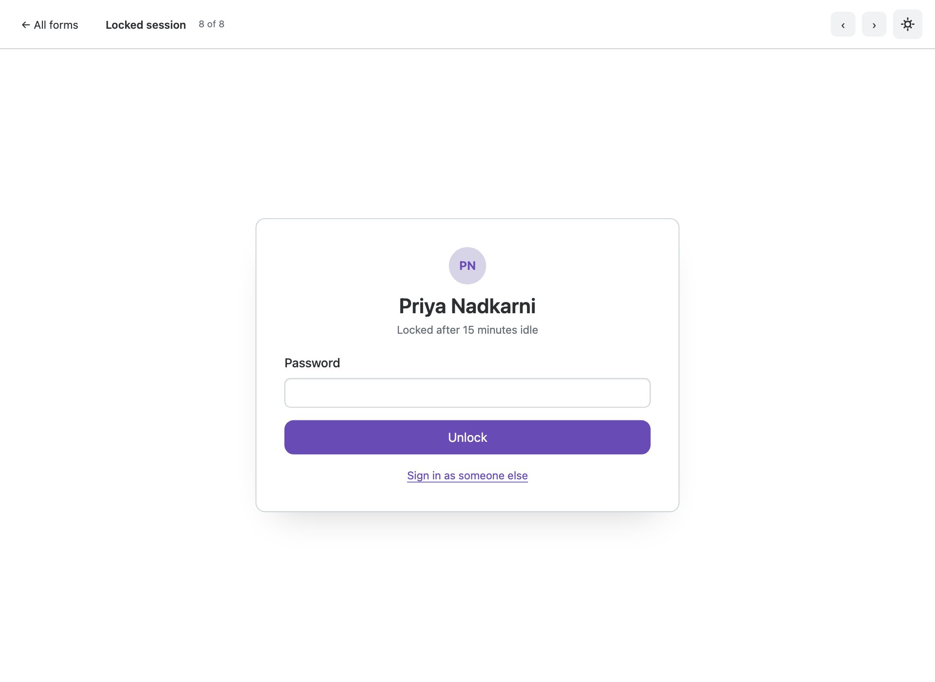 Locked session — free Bootstrap 6 template by uiCookies