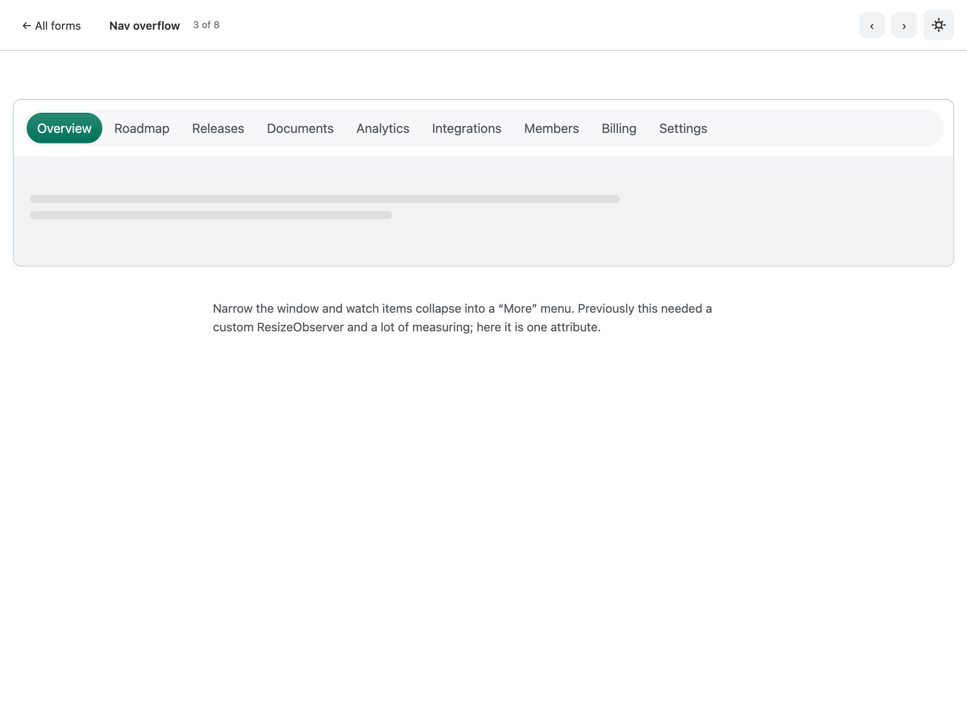 Nav overflow — free Bootstrap 6 template by uiCookies