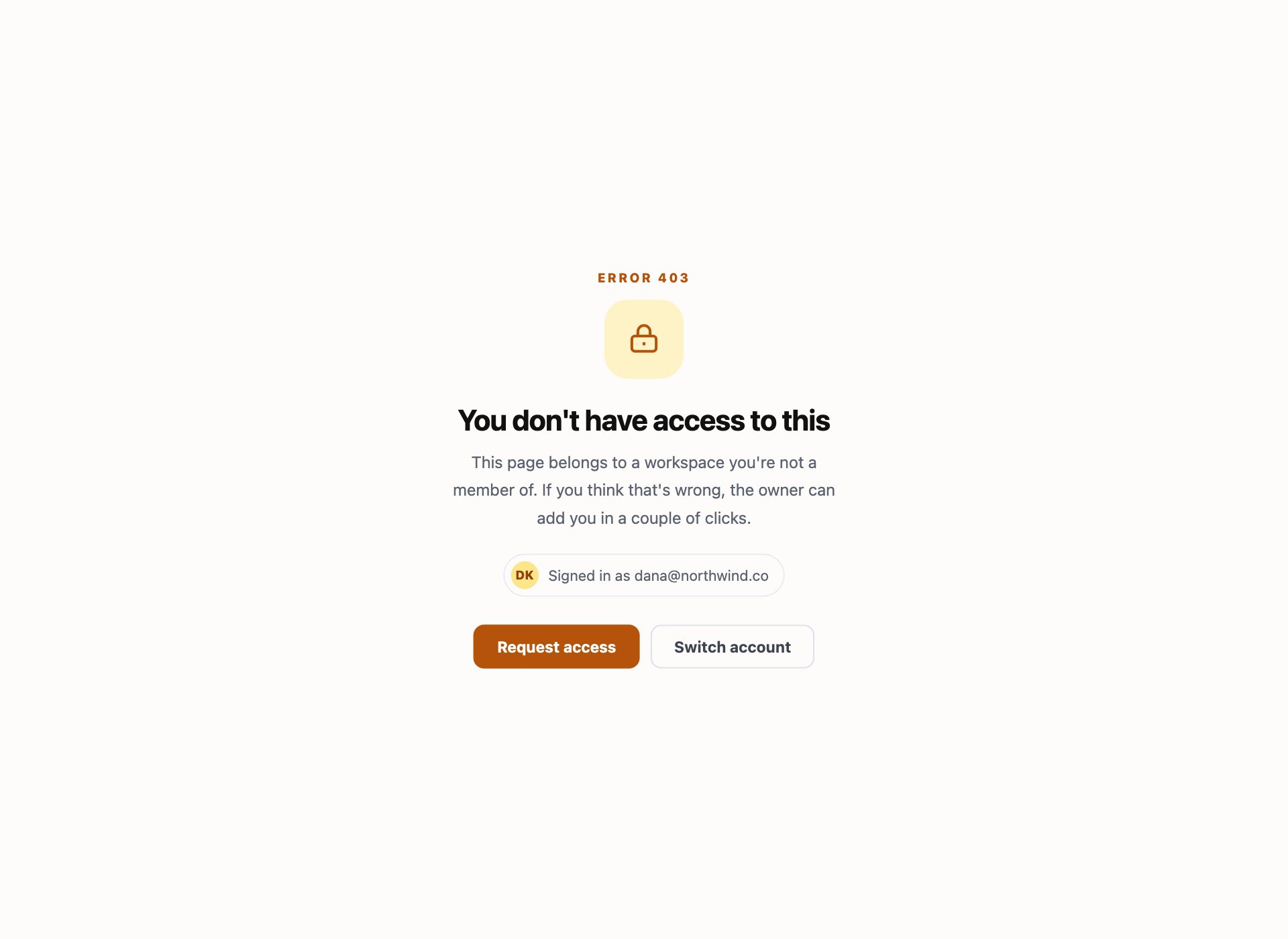 403 Forbidden — free error page template by uiCookies