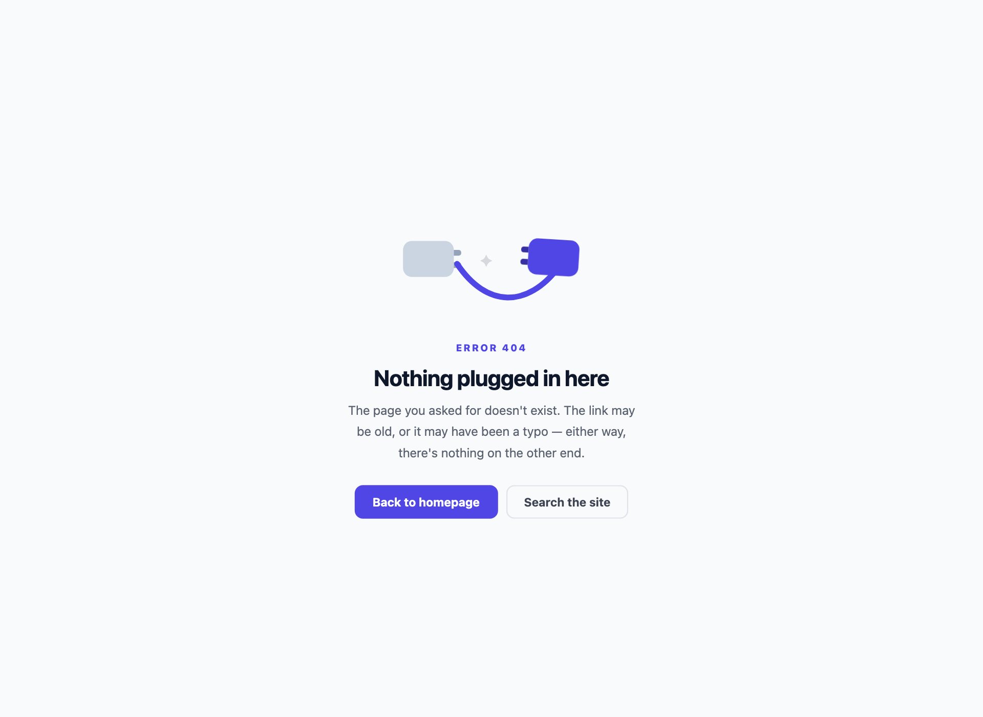404 with a CSS Illustration — free error page template by uiCookies
