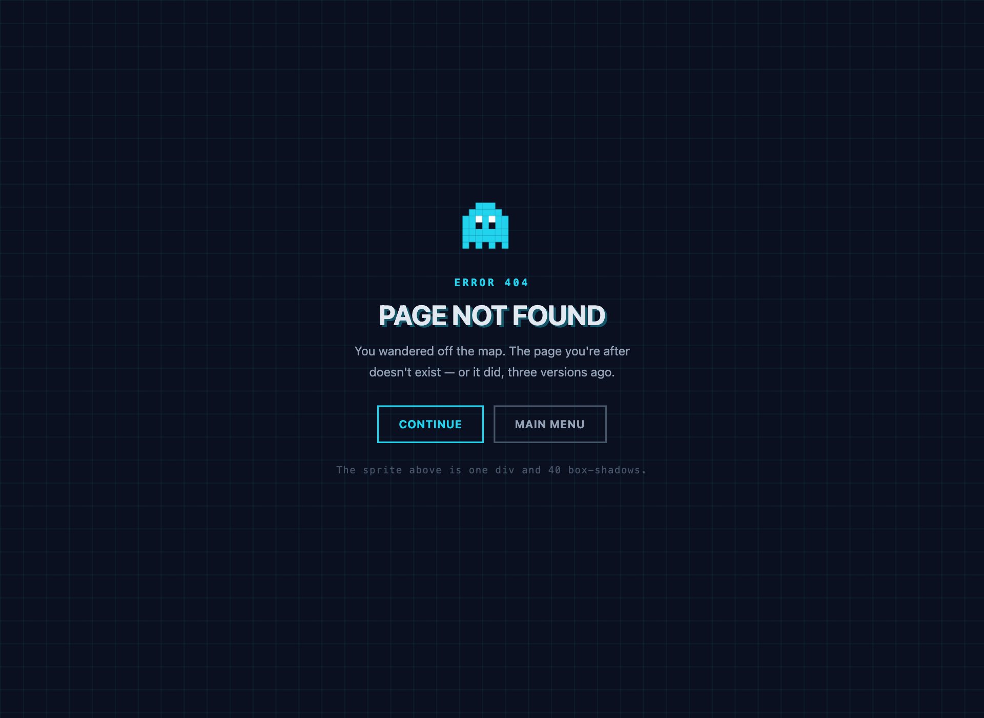 Arcade 404 — free error page template by uiCookies