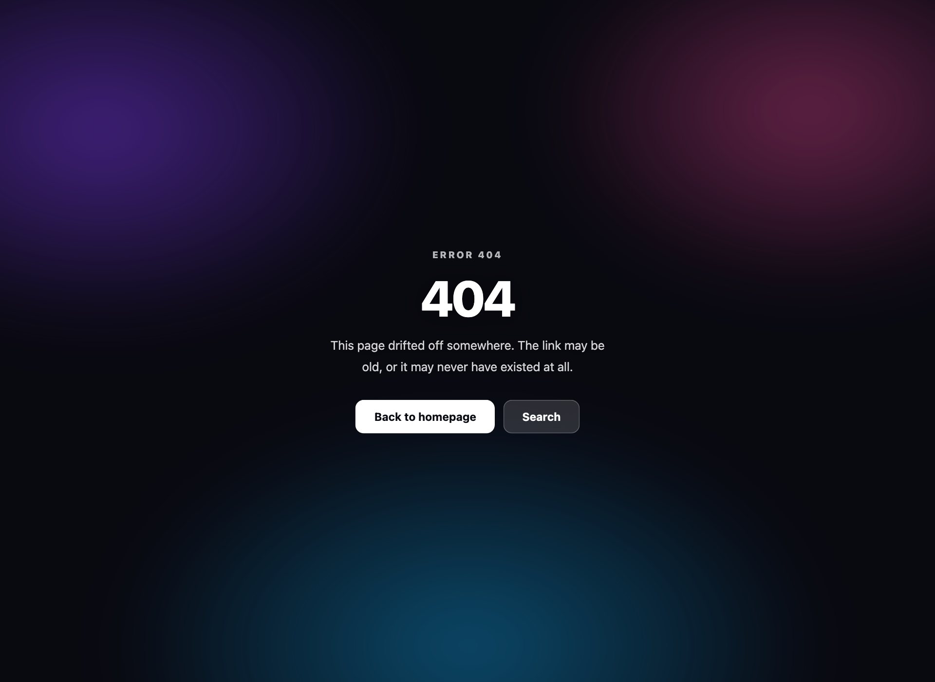 Gradient Mesh 404 — free error page template by uiCookies