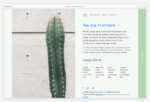 Frontiers — Free Creative Agency Website Template