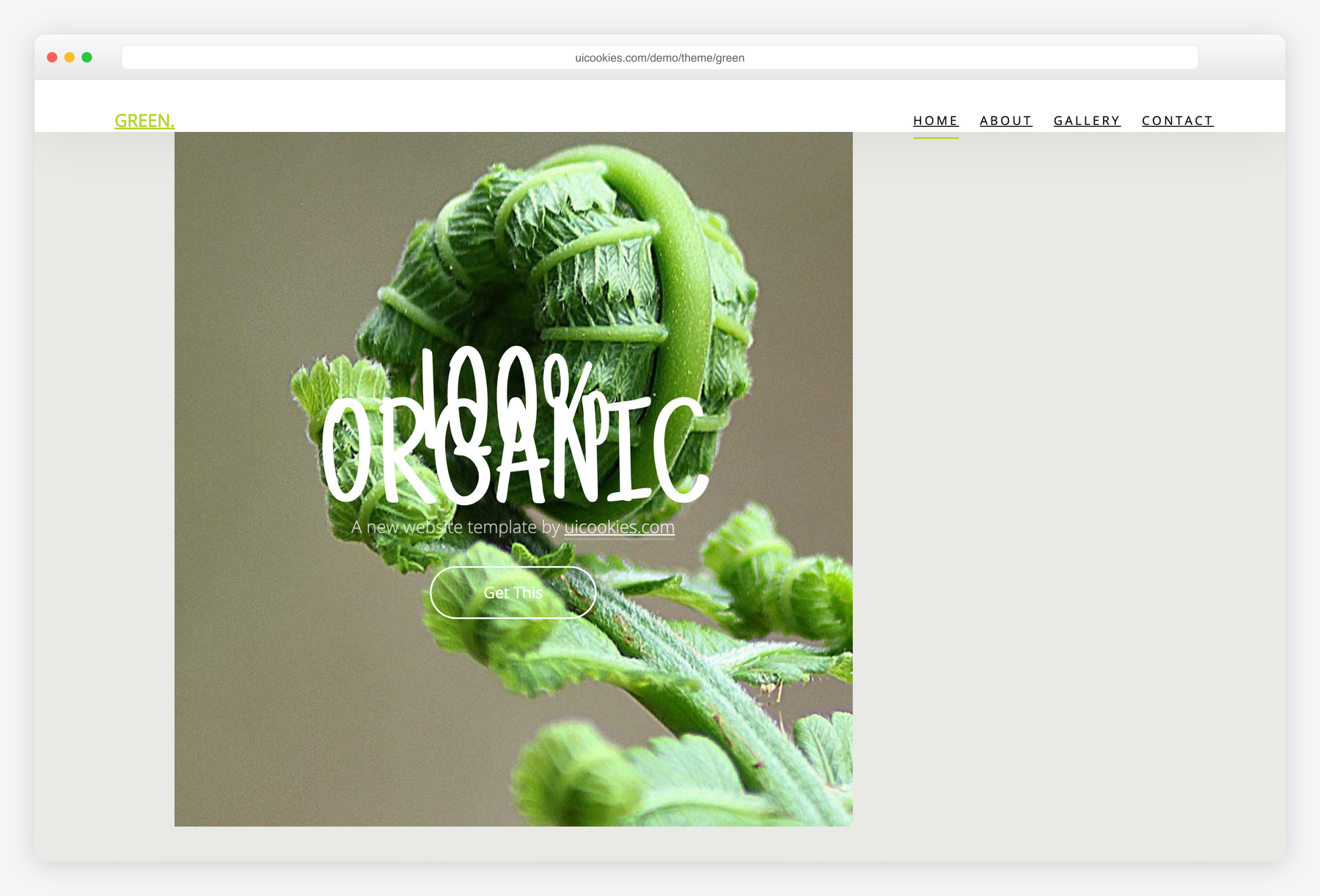 Green — free business & multi-purpose website template by uiCookies