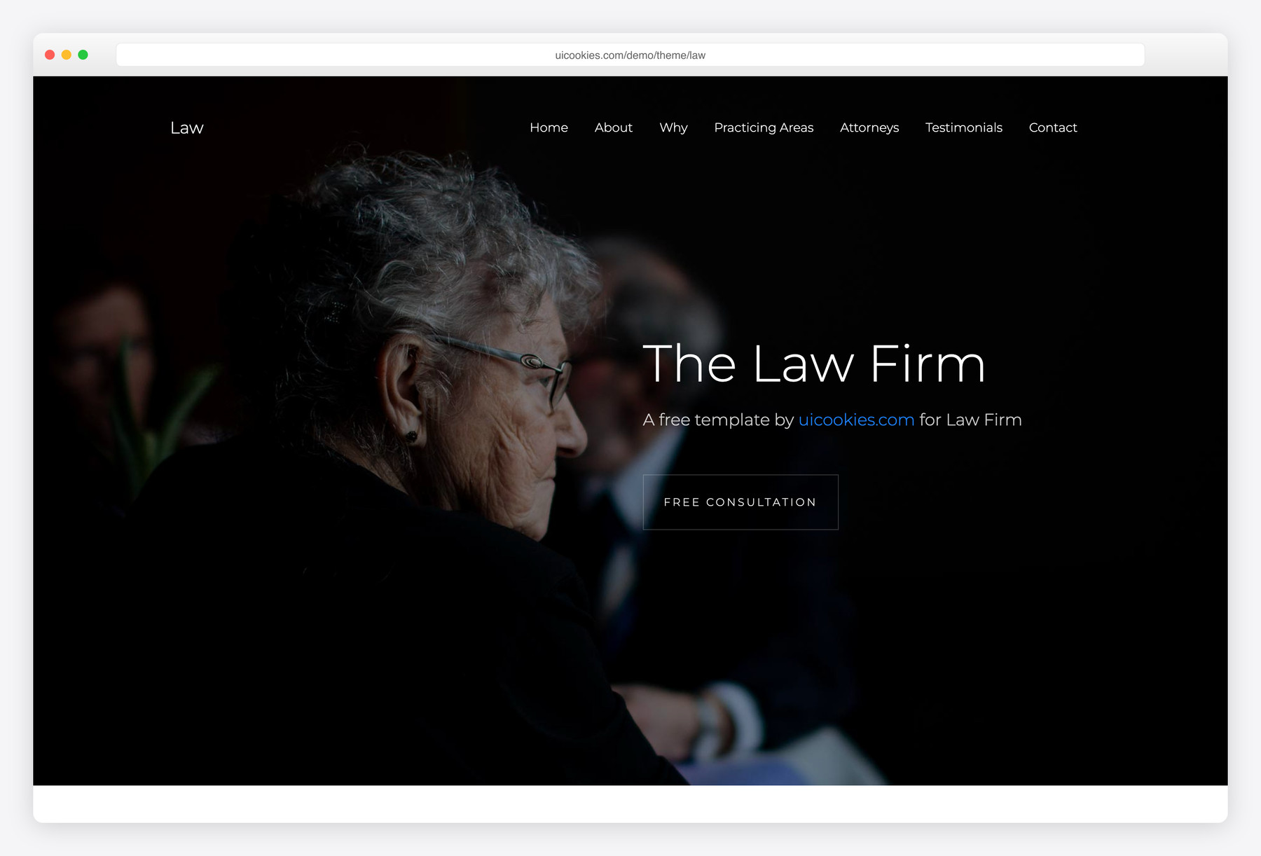 Law — free law firm website template by uiCookies